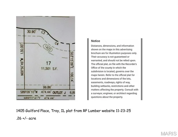 $489,130 | 1405 Guilford Place, Troy, IL 62294