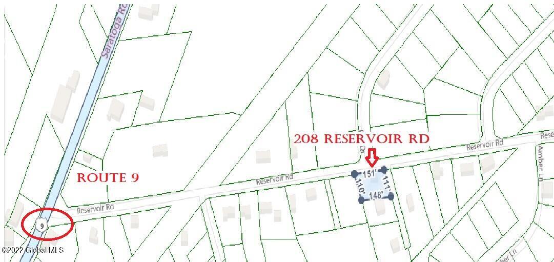 208 Reservoir Road Moreau, NY 12828 - Photo 3 of 11 208 res rd map