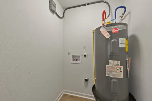 a close view of utility room