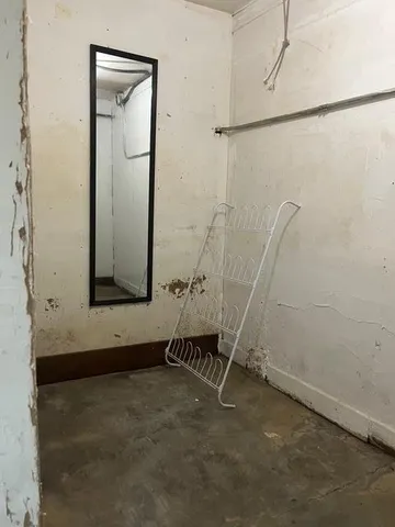 a bathroom with a window