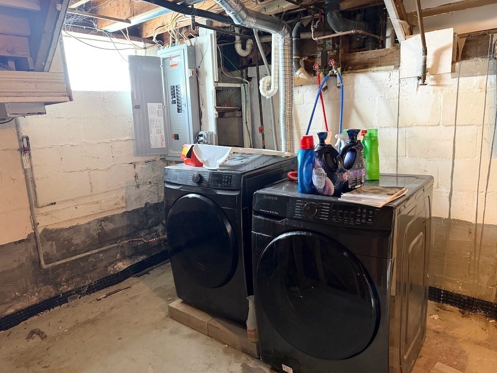 493 Rivet Street New Bedford, MA 02740 - Photo 18 of 20 a utility room with dryer and washer