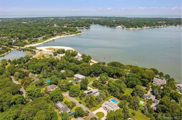a view of an ocean beach