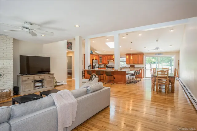a view of lake with mountain in the background