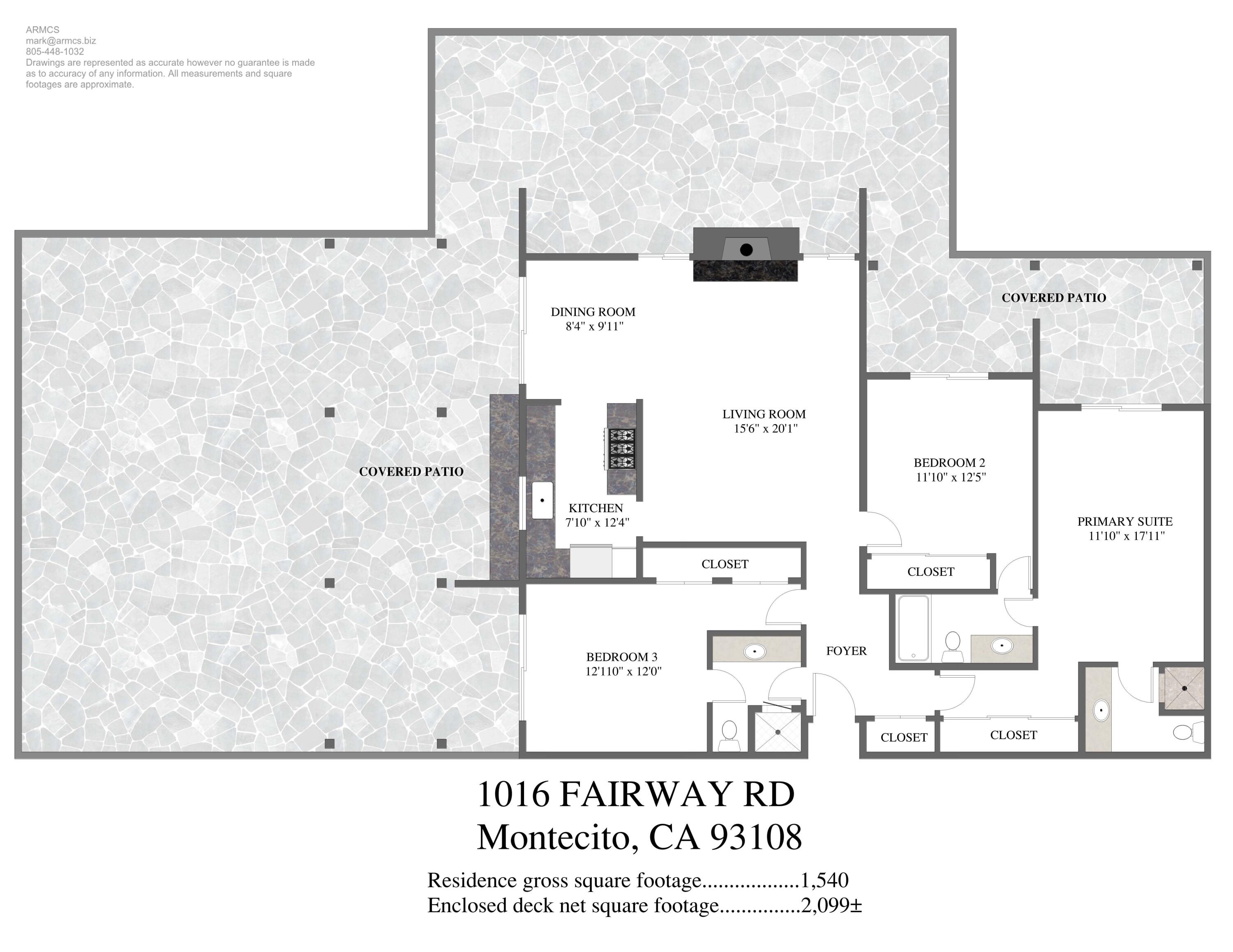 1016 Fairway Road Santa Barbara, CA 93108 - Photo 25 of 25 1016 Fairway FP 3 em