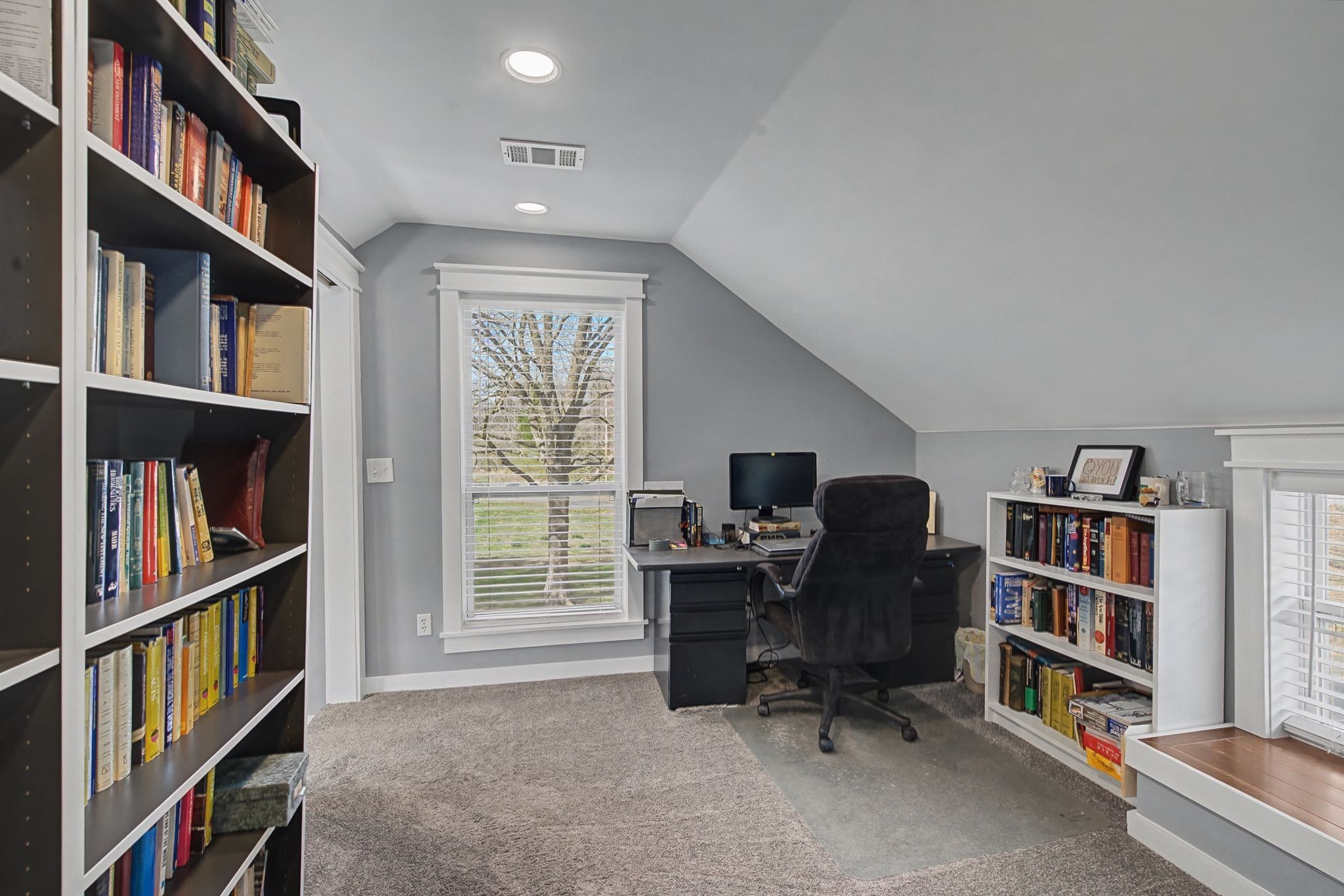 77 Warren Hollow Road Five Points, TN 38457 - Photo 20 of 45 a view of a workspace with bookshelf