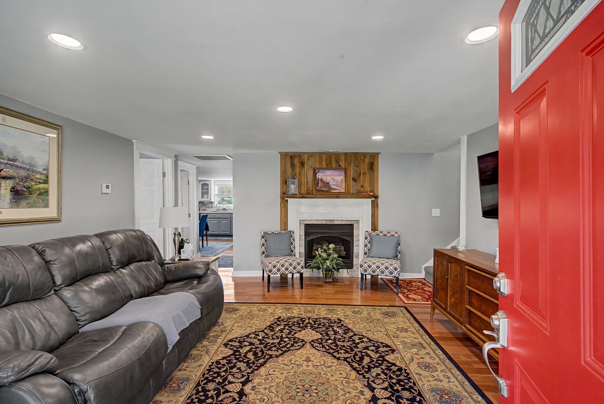 77 Warren Hollow Road Five Points, TN 38457 - Photo 6 of 45 a living room with furniture and a fireplace