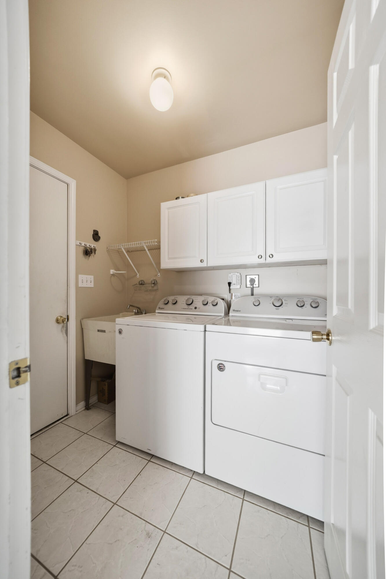 285 North Heather Lane Crown Point, IN 46307 - Photo 14 of 17 a room with washing machine cabinets and a sink