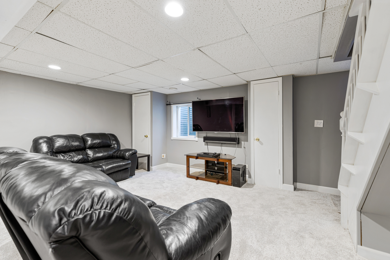 1467 Exeter Lane South Elgin, IL 60177 - Photo 18 of 29 a bedroom with a bed and a flat screen television
