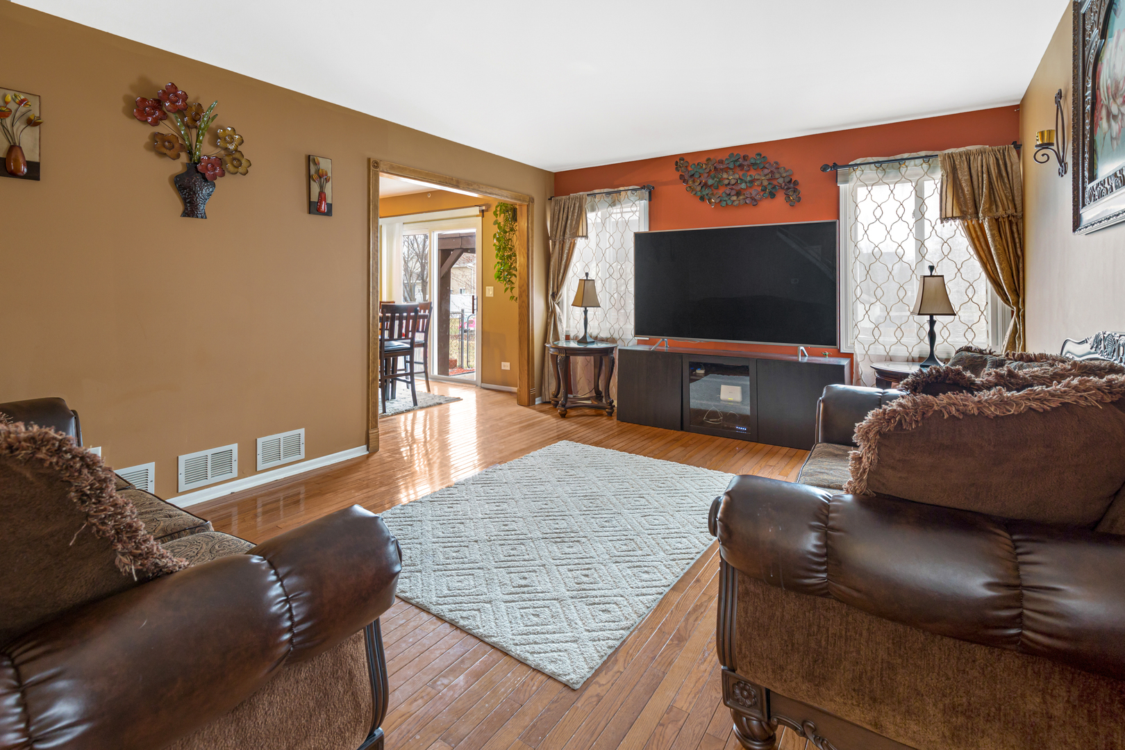 1467 Exeter Lane South Elgin, IL 60177 - Photo 3 of 29 a living room with furniture and a flat screen tv