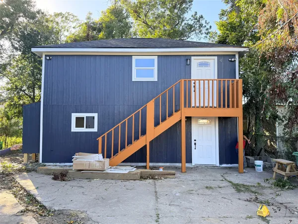 a backyard of a house