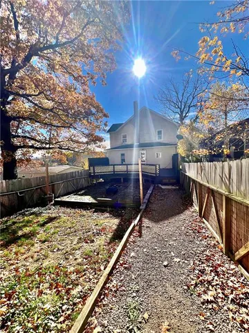 a view of a backyard with a patio