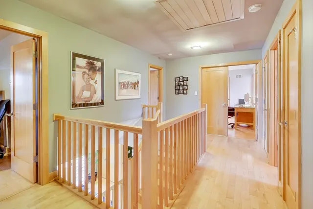 a view of a hallway with interior of the house