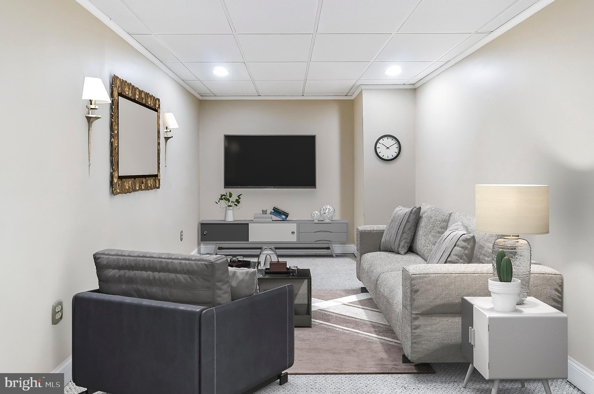 221 Ridgemede Road, Unit 204 Baltimore, MD 21210 - Photo 12 of 18 Living Room is Perfect for Movie Night