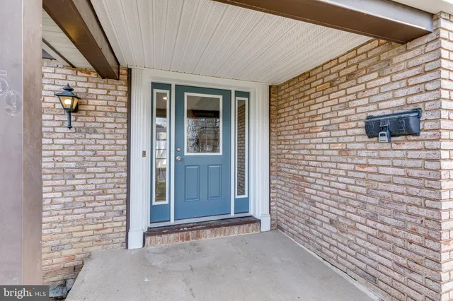 a view of front door of house