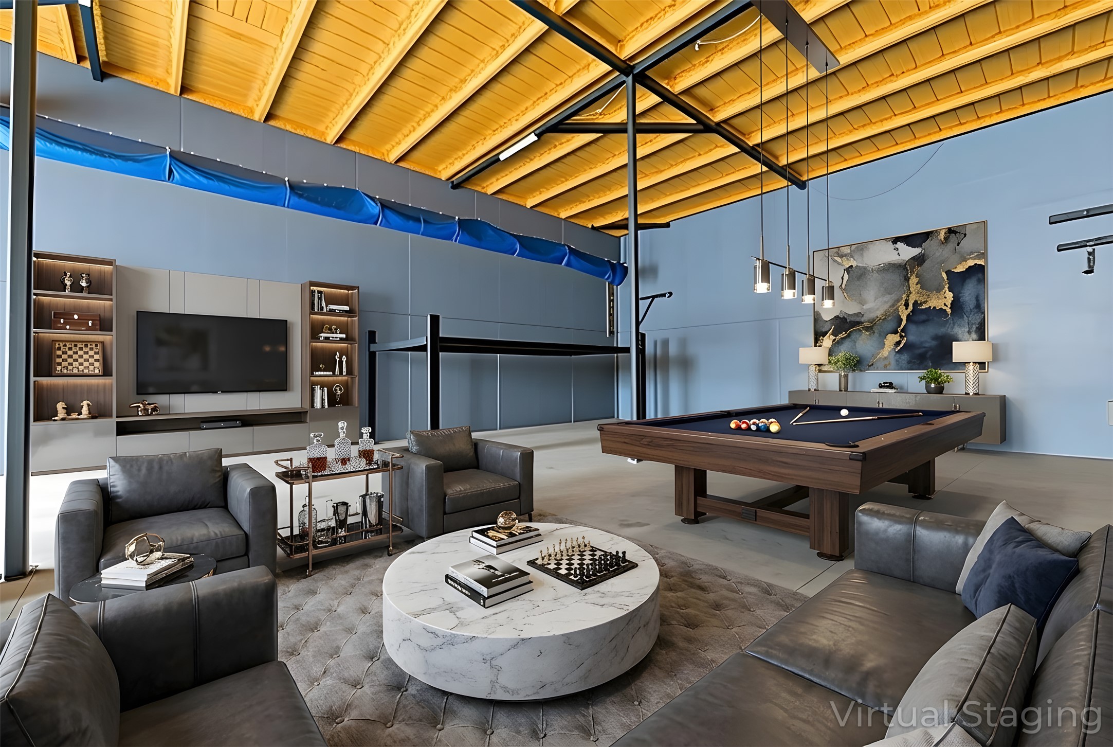 12302 Bethel Church Road Manchaca, TX 78652 - Photo 20 of 35 a living room with furniture and a lamp