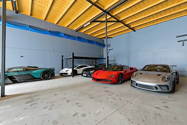 a view of a park with a tree