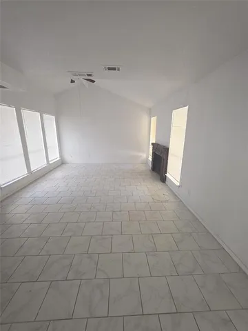 a view of a livingroom with a fireplace