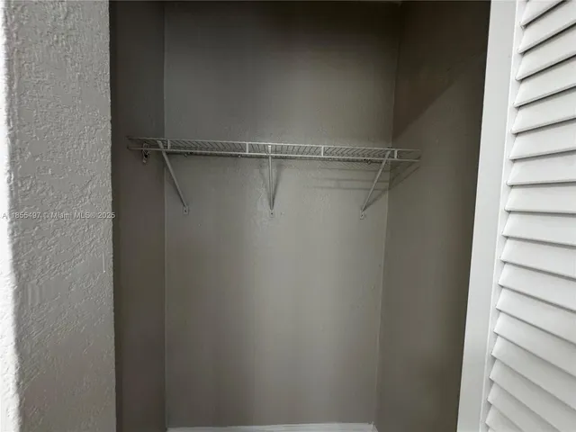 close up view of a closet