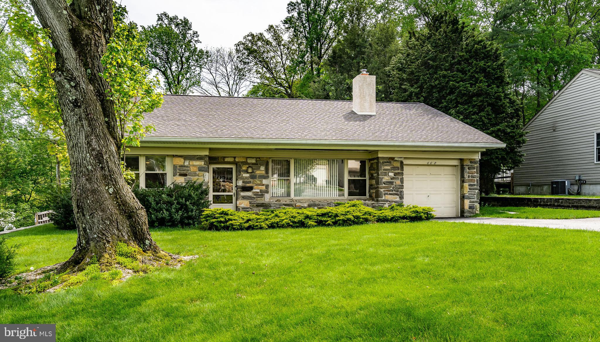 Flat open front yard