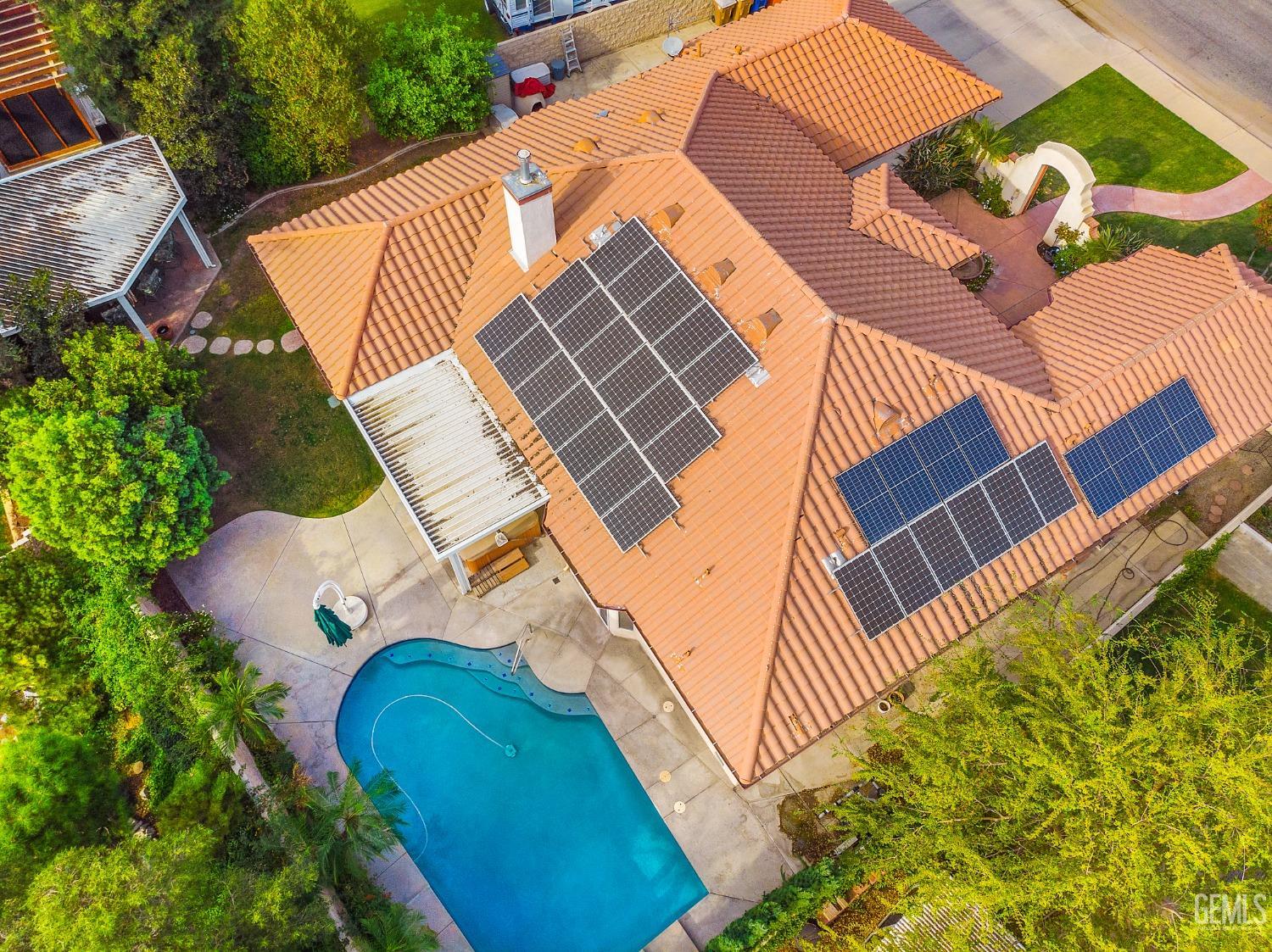 Undisclosed Address Bakersfield, CA 93306 - Photo 38 of 41 an aerial view of a house