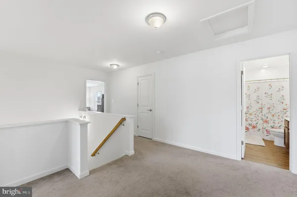 a view of bathroom with bathtub