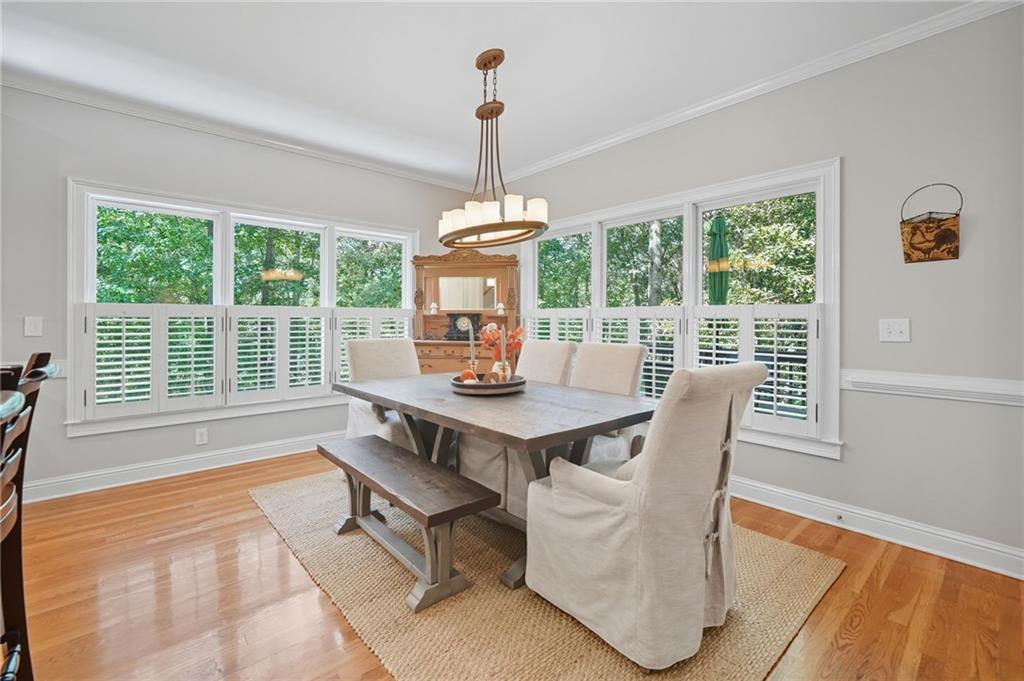 208 North Ridgeview Court Canton, GA 30115 - Photo 19 of 59 a view of a dining room with furniture window and outside view