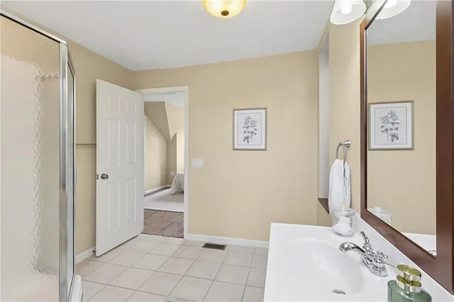 a view of brick walls of the building