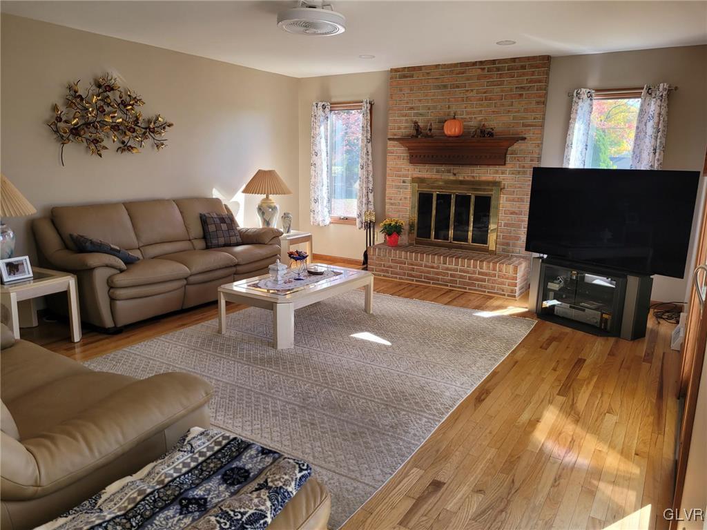 227 Ridgewood Road Easton, PA 18045 - Photo 20 of 49 a living room with furniture fireplace and flat screen tv