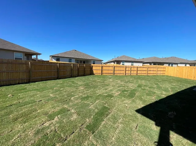a view of a large garden with large tree