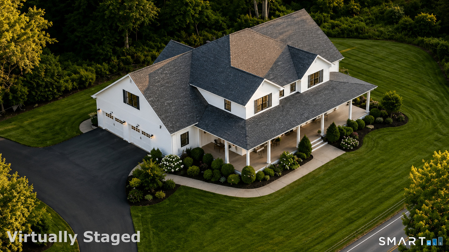 2 Pickett Road Roxbury, CT 06783 - Photo 3 of 38 a aerial view of a house with swimming pool and garden