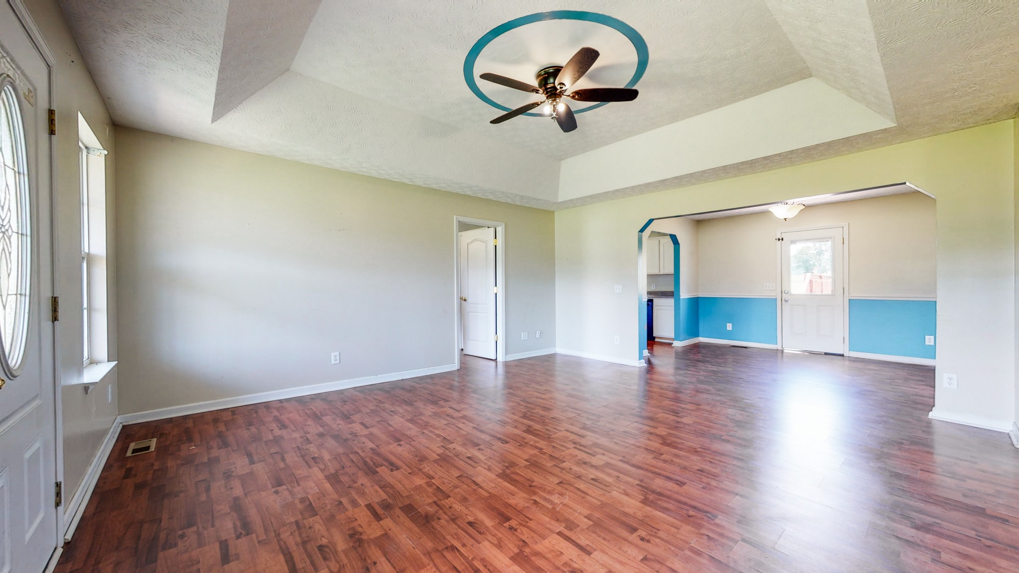 643 Beech Log Road Watertown, TN 37184 - Photo 6 of 31 a view of empty room with wooden floor and fan