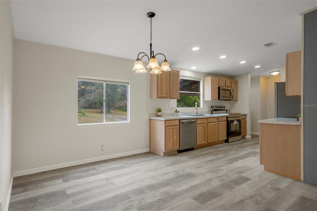 18008 Greensboro Street Spring Hill, FL 34610 - Photo 20 of 49 a kitchen with a refrigerator and a sink