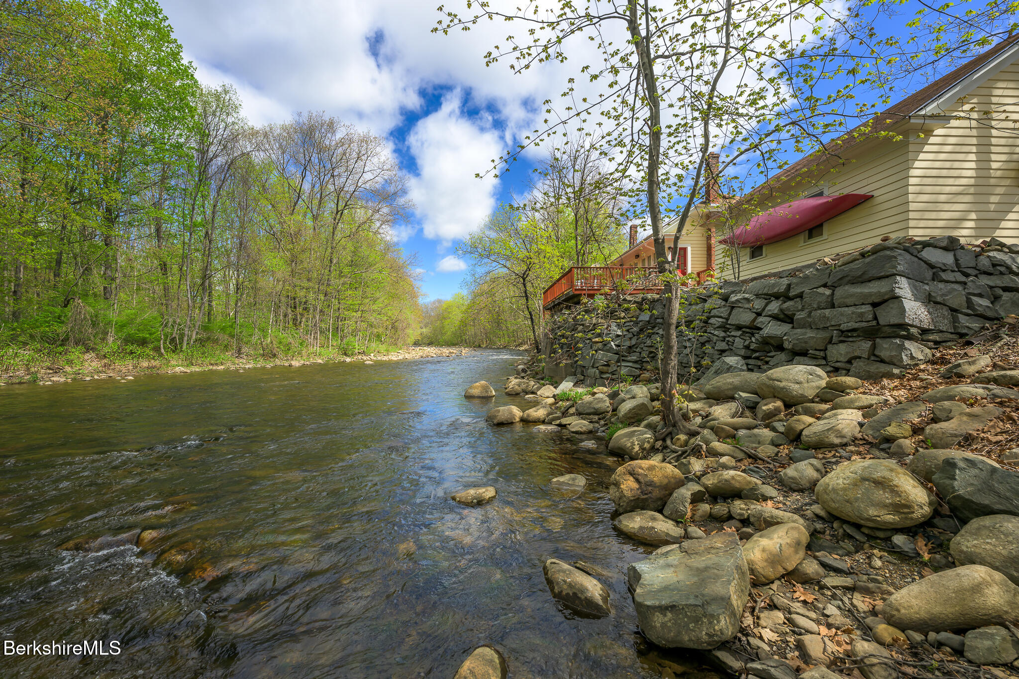 12 Riverfront Street Chester, MA 01011 - Photo 30 of 36 Back of House looking Upstream