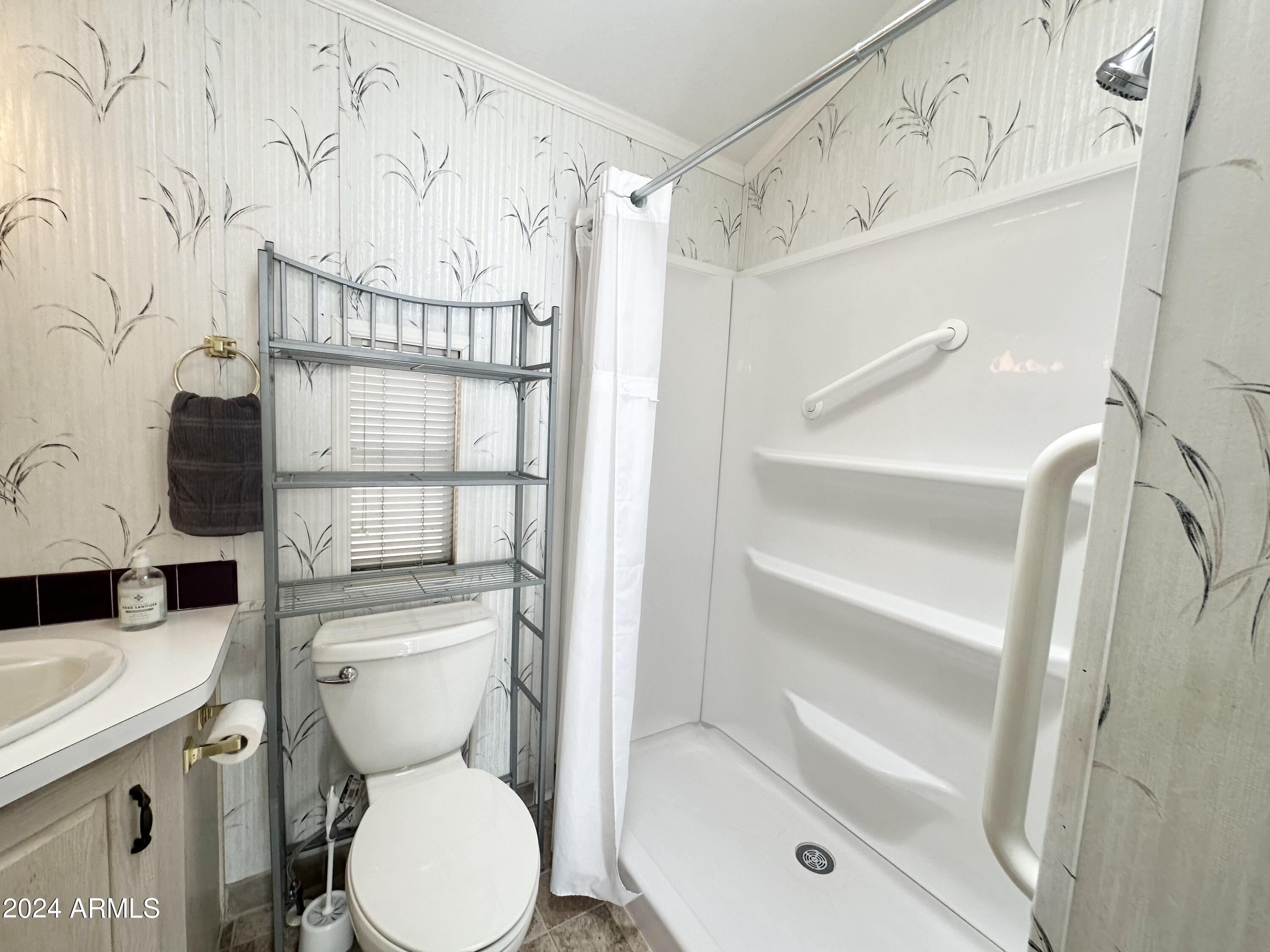 155 South Limestone Drive Apache Junction, AZ 85119 - Photo 34 of 47 a white toilet sitting next to a bathroom sink