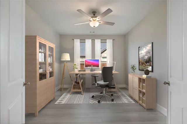 a view of an empty room