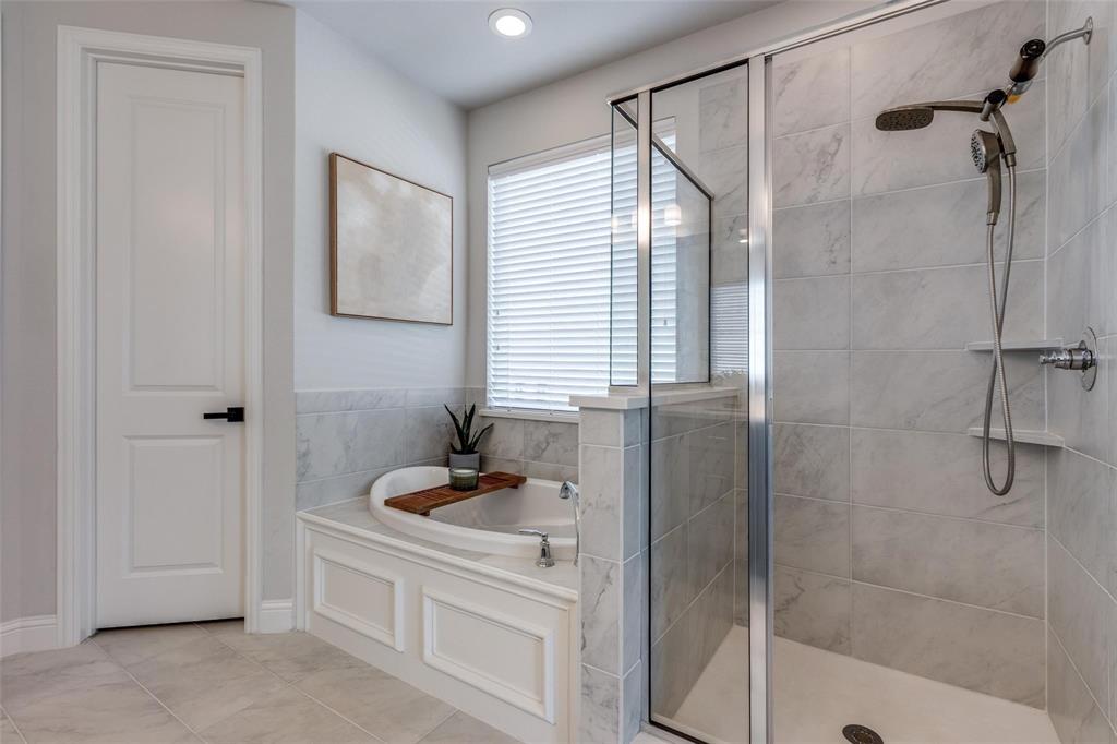 1000 Adair Road Prosper, TX 75078 - Photo 19 of 38 Primary Bathroom with a separate shower and a bath