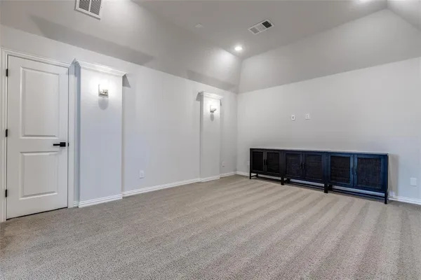 a view of an empty room