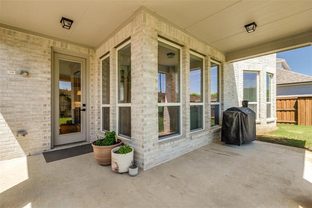 1000 Adair Road Prosper, TX 75078 - Photo 32 of 38 Large rear patio that offers complete shade from the heat of the day.