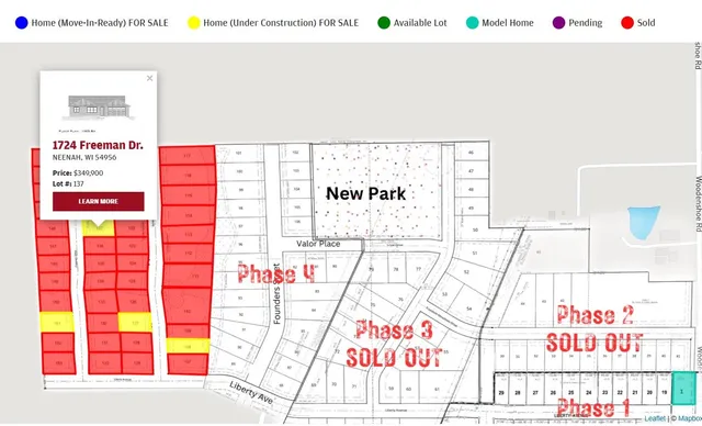 $349,900 | 1724 Freeman Drive, Neenah, WI 54956