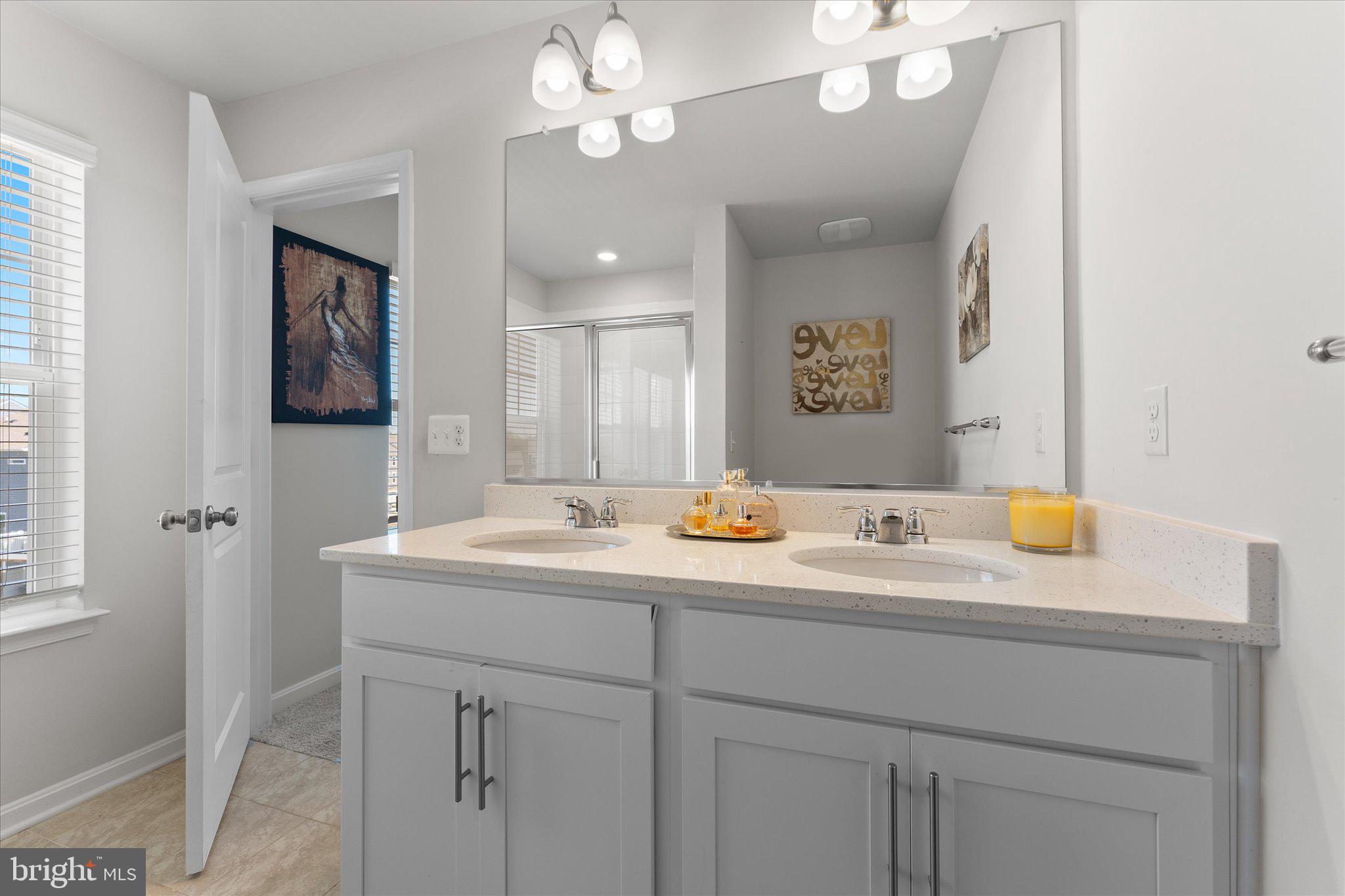 9611 Silver Bluff Way Bowie, MD 20721 - Photo 22 of 33 a bathroom with a sink and a mirror