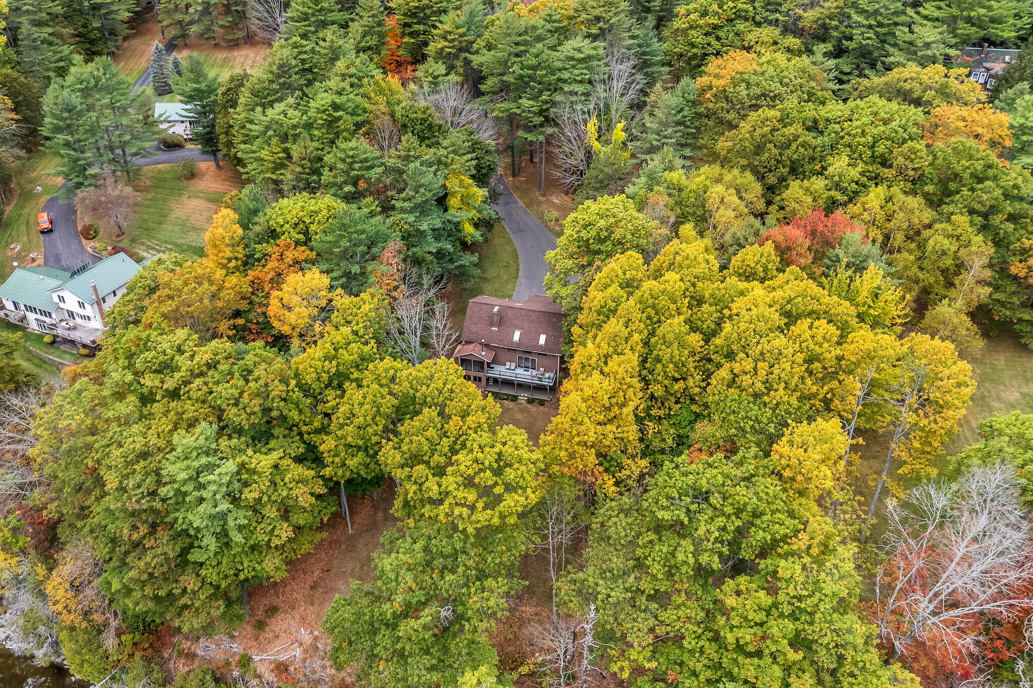 443 Main Road North Hampden, ME 04444 - Photo 8 of 63 Aerial view & showing privacy