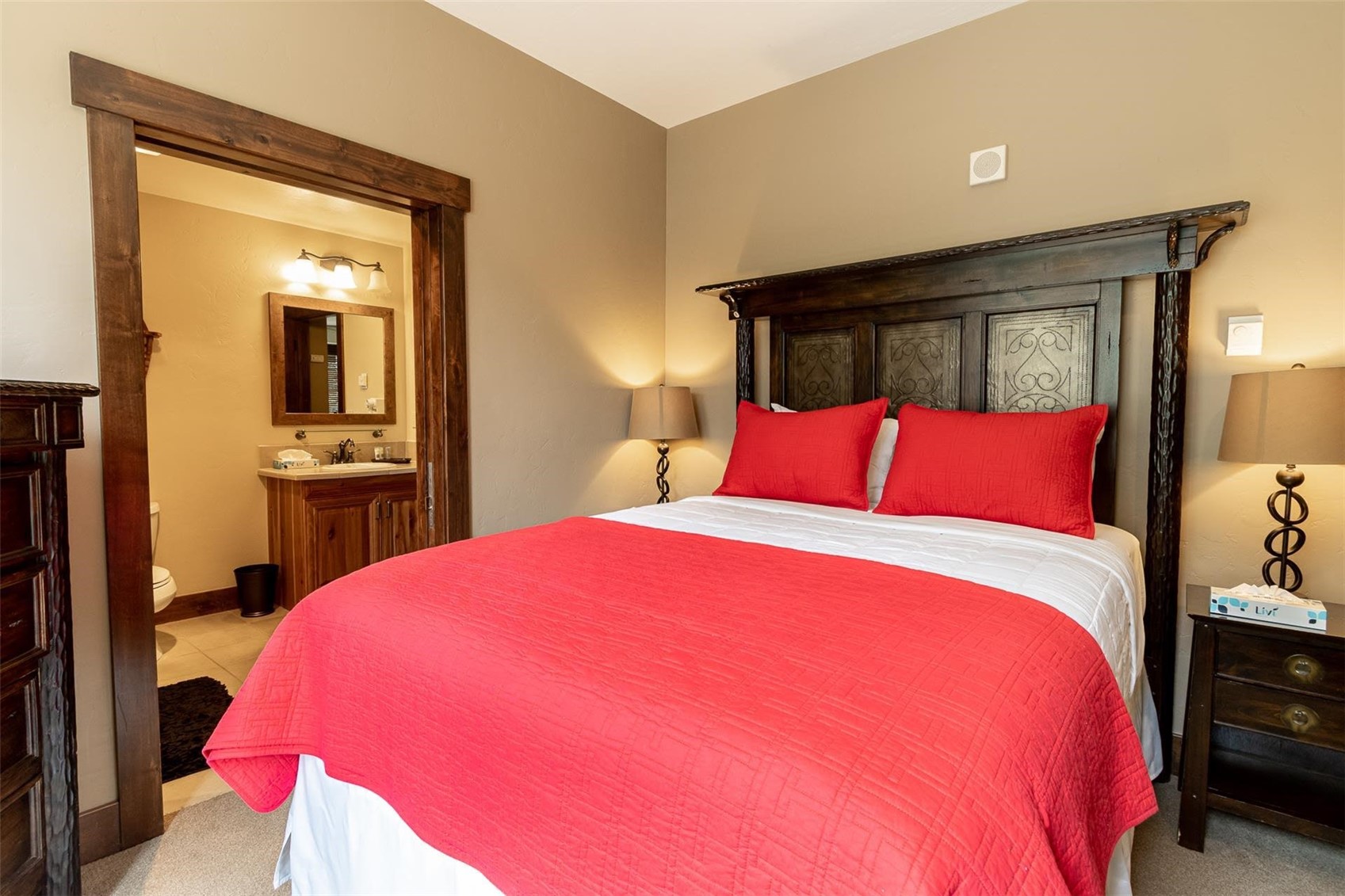 1891 Ski Hill Road, Unit 7000 Breckenridge, CO 80424 - Photo 18 of 25 a bedroom with a bed and a closet