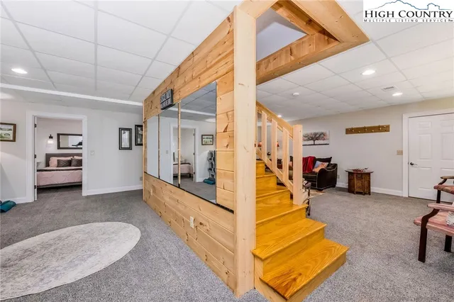 a view of a storage in a room