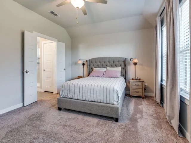 a workspace with wooden floor