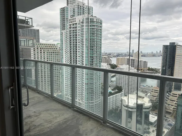 a view of balcony with city view