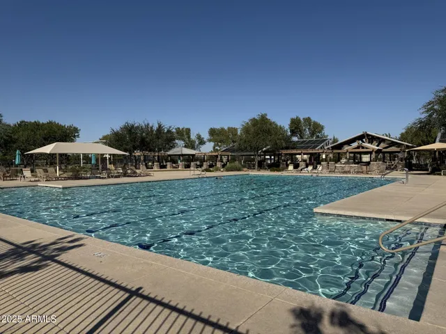 a view of a garden with an outdoor space