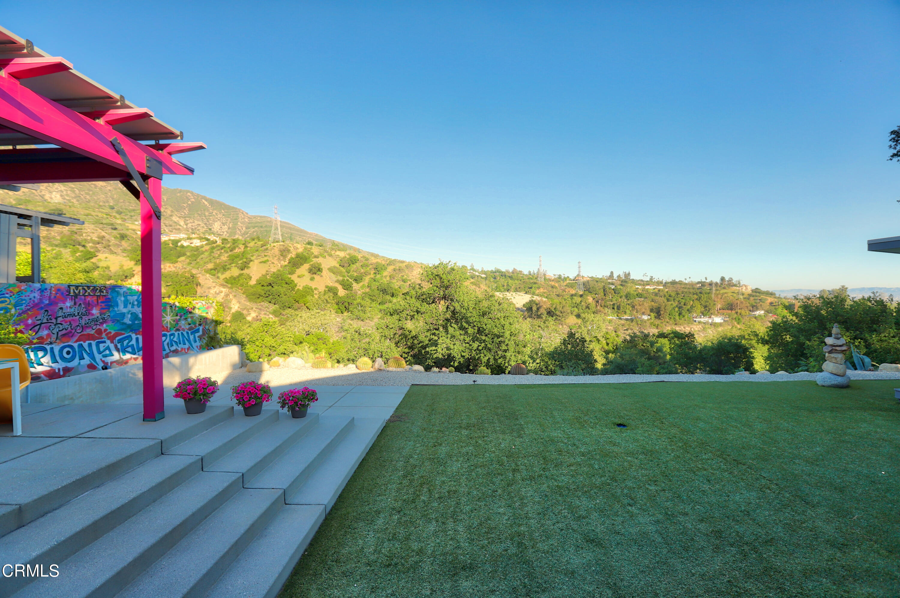 1950 Canyon Close Road Pasadena, CA 91107 - Photo 35 of 48 a view of a yard with an outdoor space