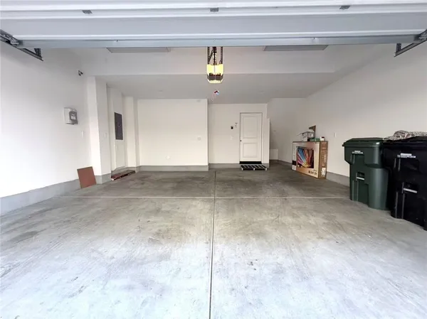 a view of a garage