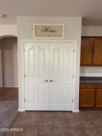 a view of front door