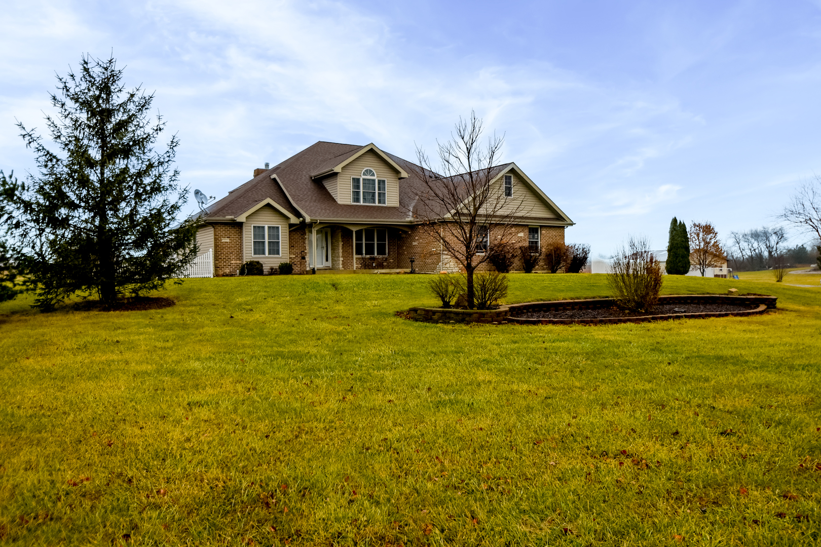 16045 Stateline Road Cedar Lake, IN 46303 - Photo 2 of 36 a front view of a house with a yard